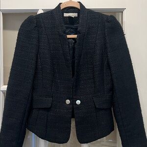 H&M Black Textured Blazer